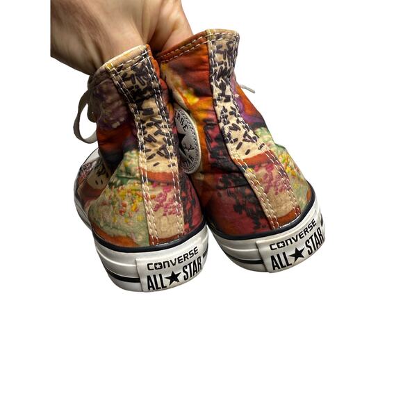 Rare Converse Sneakers Women's 6 Men's 4 AOP Granny's Donut Print High Tops - Picture 5 of 7